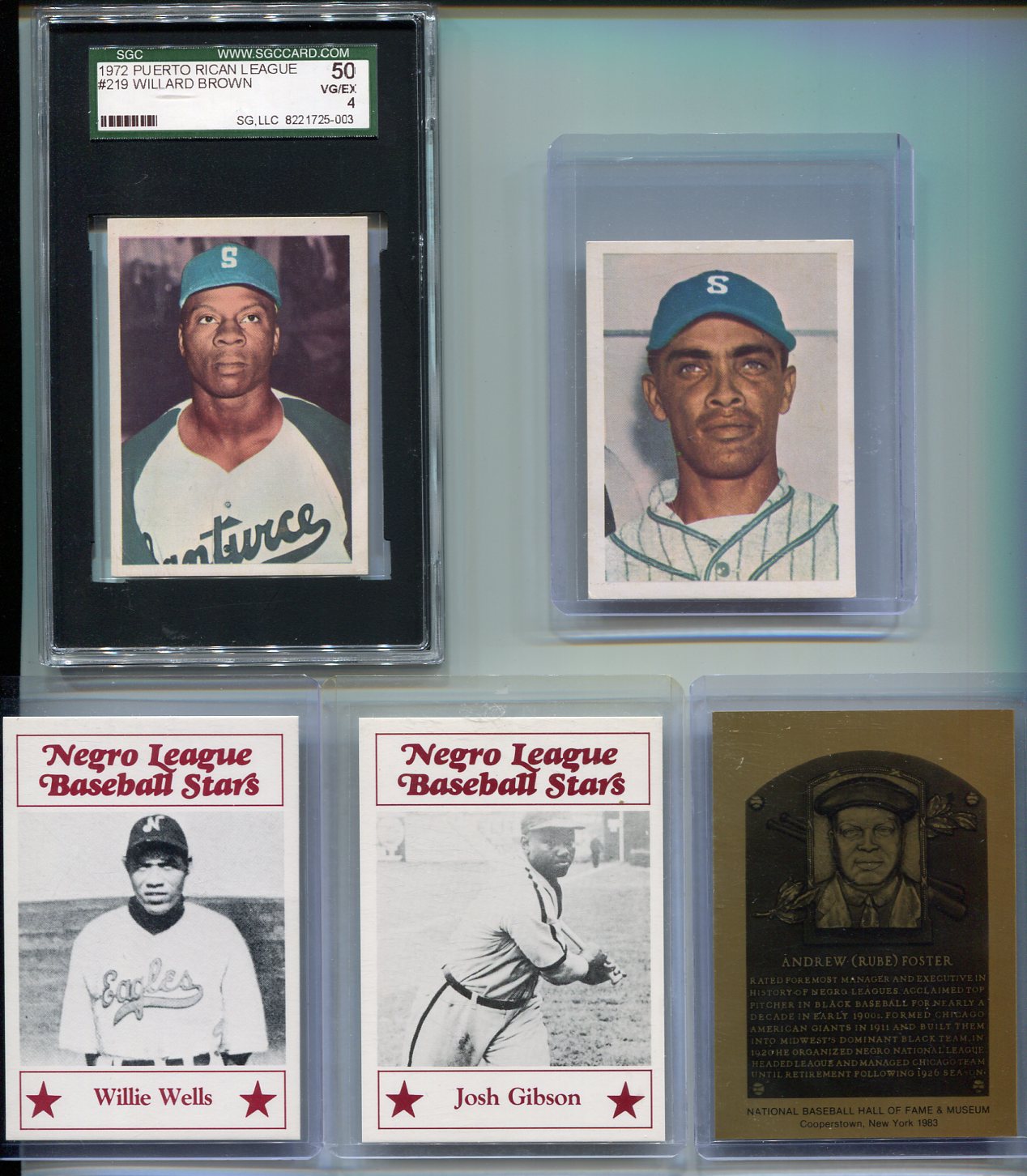 Lot Detail - 1970's-2000's Modern Negro League Baseball Card Lot of 19