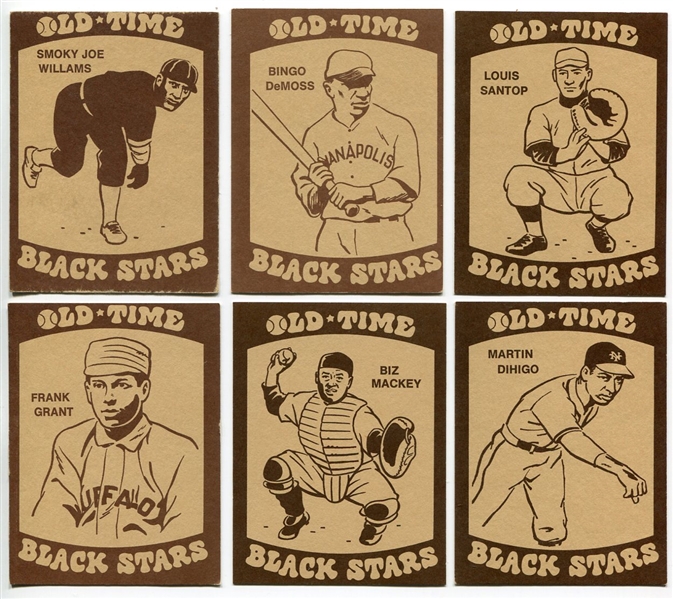 1974 Laughlin Old-Time Black Stars Lot of 10 Different EX-Nrmt