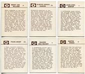 1974 Laughlin Old-Time Black Stars Lot of 10 Different EX-Nrmt