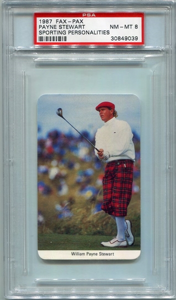 1987 Fax-Pax Payne Stewart PSA 8