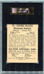 1948 Leaf Football #19 George McAfee Rookie Card SGC 60