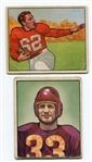 1950 Bowman Football #100 Sammy Baugh & #129 Charlie Trippi