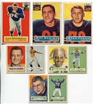 1956 & 1957 Topps Football Lot of 6 Different HOFers
