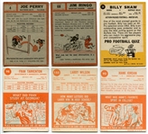 1962-1967 Topps Football Lot of 8 Different All HOFers