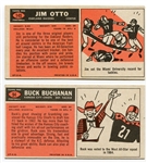 1962-1967 Topps Football Lot of 8 Different All HOFers