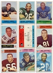 1964-66 Philadelphia Football Lot of 15 Different Mostly HOFers
