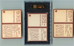 1967 Philadelphia Football Lot of 3 HOFers