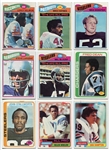 1977-1981 Topps Football HOF/Rookie Card Lot of 9 Different