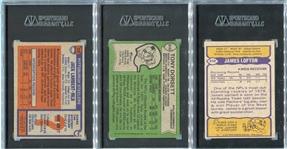 1970's Topps 3 Card Rookie Card/HOFer Lot 