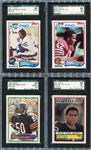 1982 & 1983 Topps Football Lot of 4 SGC Graded Rookie Cards