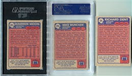1985 Topps Football Lot of 3 All Rookie/HOFer Cards