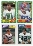 1986 & 1987 Topps Football Lot of 4 Rookie Cards Each a HOFer