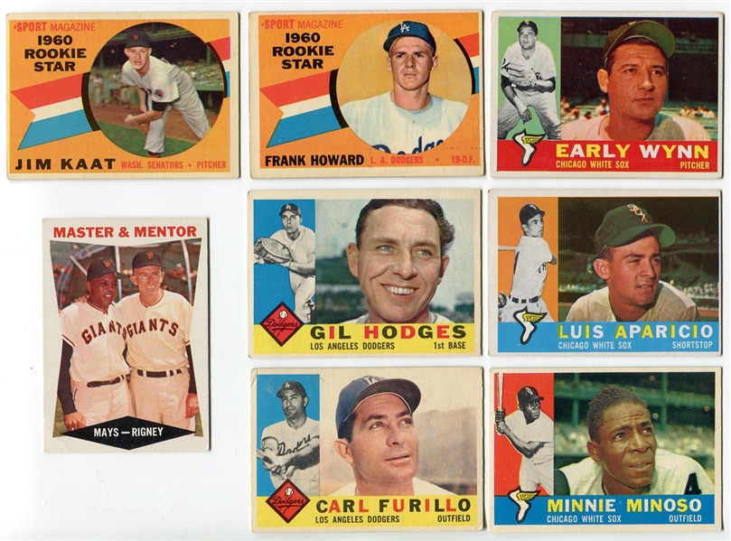 1960 Topps Lot of 8 Nearly All HOFers
