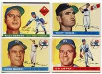 1955 Topps Lot of 4 Stars of the Day All New York Players