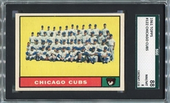 1961 Topps #122 Chicago Cubs Team Card SGC 88