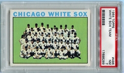 1964 Topps #496 White Sox Team Card PSA 7