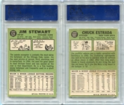 1967 Topps Pair of PSA Graded 9's w/Qualfiers