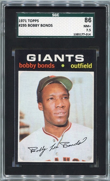 1971 Topps #295 Bobby Bonds SGC 86