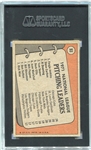 1972 Topps #96 N.L. Pitching Leaders SGC 84