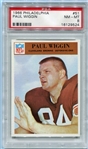 1966 Philadelphia Football #51 Paul Wiggins PSA 8