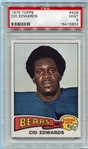1975 Topps Football #429 Cid Edwards PSA 9