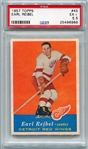 1957 Topps Hockey #45 Earl Reibel Red Wings PSA 5.5