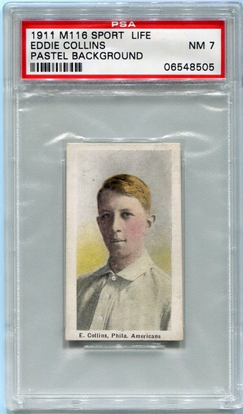 M116 Eddie Collins Pastel PSA 7