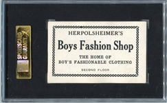 E121 1921 Herpolsheimer's Kid Gleason SGC 30