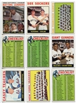 1964 Topps Lot of 10 Different w/HOFers, Checklists and Team Cards