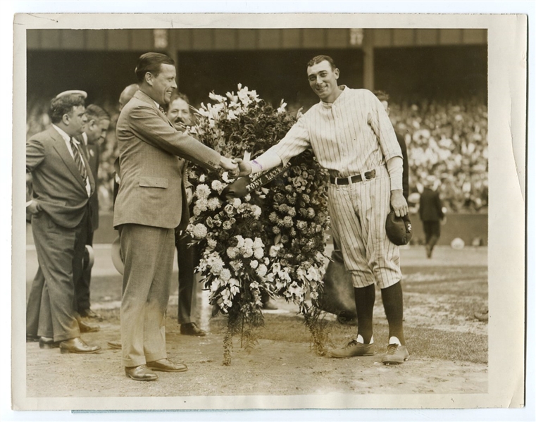 1927 Tony Lazzeri Type One Wire Photo  PSA/DNA