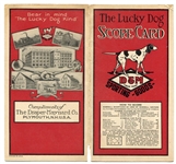 1920's Draper-Maynard Co. unused Lucky Dog Score Card