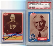 1989 Swell Football Greats Morris Badgro Autographed & 5 1988 Swell PSA Graded 