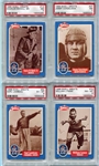 1989 Swell Football Greats Morris Badgro Autographed & 5 1988 Swell PSA Graded 