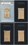 C56 1910-11 Imperial Tobacco Hockey Lot of 4 HOFers All Graded