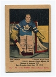 1951-52 Parkhurst Hockey #75 HOFer Turk Broda