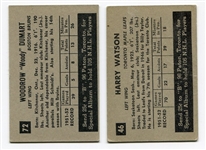 1952-53 Parkhurst Hockey Lot of 2 HOFers #46 Watson & #72 Dumart