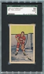 1952-53 Parkhurst Hockey #87 Ted Lindsay HOFer SGC 50