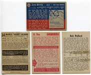 1953-1958 Parkhurst & Topps Hockey Lot of 4 HOFers