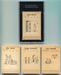 1961-62 Parkhurst Hockey Lot of 4 HOFers 