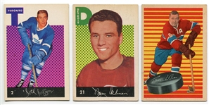 1962-63 & 1963-64 Parkhurst Hockey Lot of 3 HOFers
