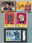 1966-1969 Topps Hockey Lot of 5 HOFers