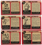 1968-69 O-Pee-Chee Hockey Lot of 6 HOFers