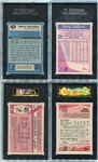 1981 - 1989 Topps Hockey Lot of 4 SGC Graded HOFers