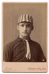 1888 Columbia City Indiana Baseball Catcher Harry Elliff Cabinet Card