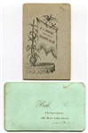 Circa 1870's Pair of Baseball CDV's 