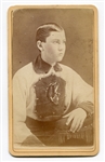 1860/70s CDV of IDd Baseball Player in Uniform Daniel Flannery Cornell University