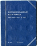Whitman Coin Albums Standing Liberty, Washington Quarter and Franklin Half