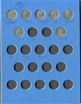 Whitman Roosevelt Dimes Album Starting 1965 Complete to 1991