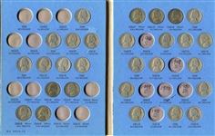 Jefferson Nickel Partial Set In Whitman Albums 1939-1991 101 Coins  