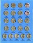Jefferson Nickel Partial Set In Whitman Albums 1939-1991 101 Coins  